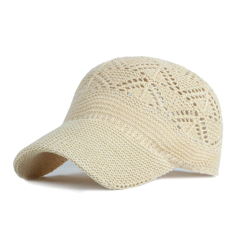 Women's Spring And Summer Outdoor Sun Protection Hollow Out Breathable Sun Hat
