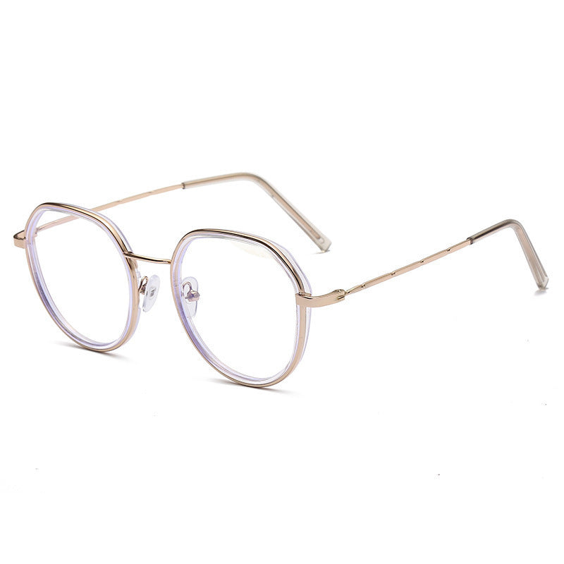 Metal Round Frame Anti-blue Light Glasses Fashion Retro Optical Glasses