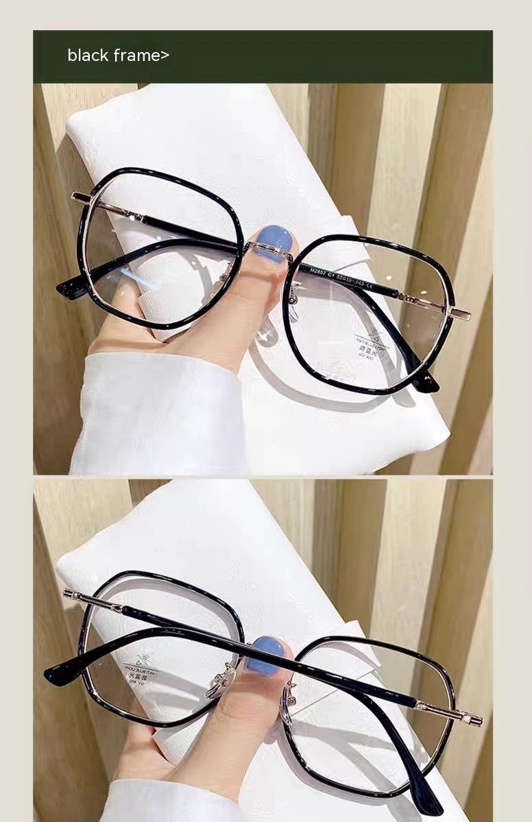 Transparent Glasses Myopia Slimming Glasses Frame Light Polygon Frame
