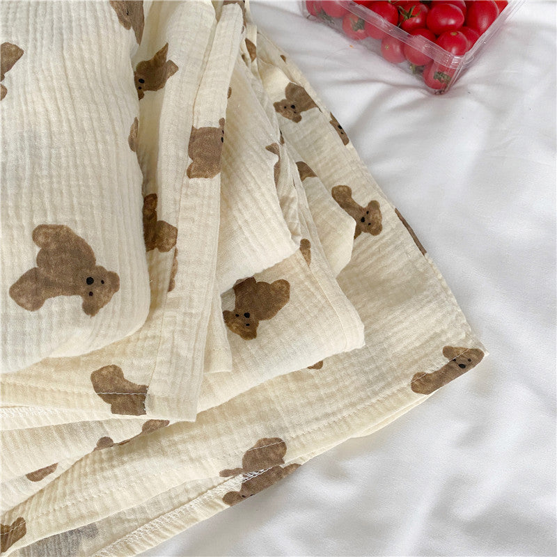 Cartoon Long Sleeve Pants Homewear Pajama Set