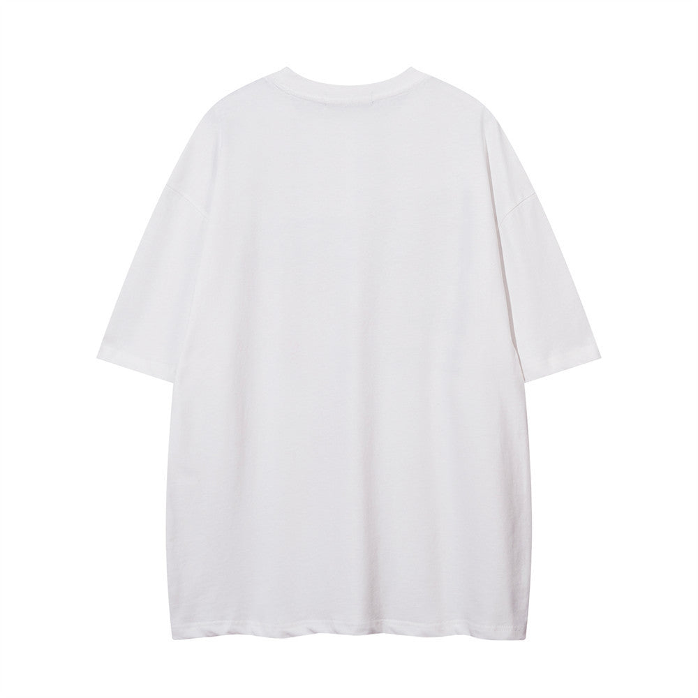 Fashion Abstract Letter Print Short-sleeve Men