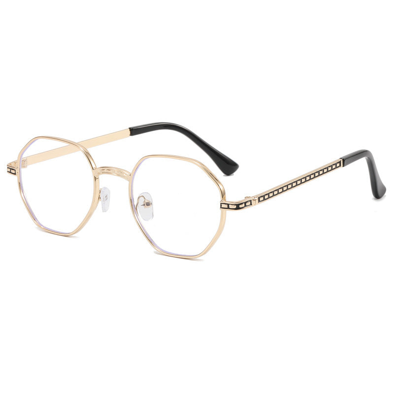 Retro Small Frame Polygon Sun Glasses Personality